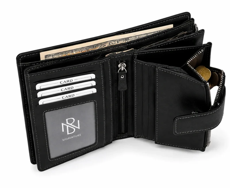 Signature Zip Bifold Wallet