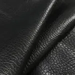 Shrunken Bubble Grain Veg Tan Lamb, 3-4 oz - Black
