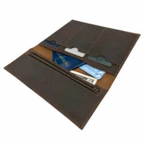 Large Wallet for Passport with Credit Card Slots