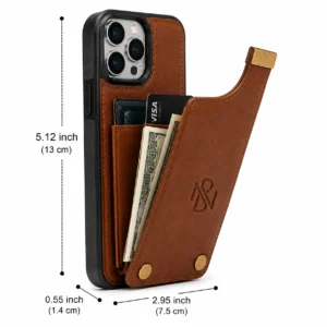 Magnetic Leather Phone Wallet