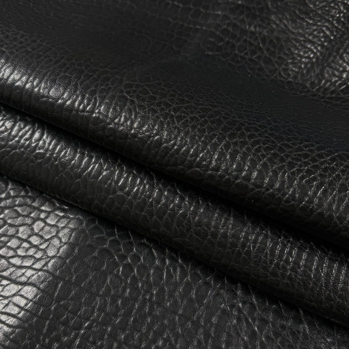 Shrunken Bubble Grain Veg Tan Lamb, 3-4 oz - Black - Image 3