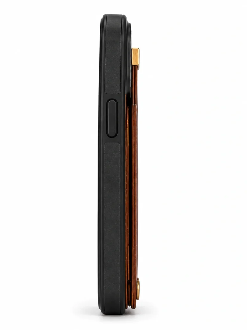 Magnetic Leather Phone Wallet