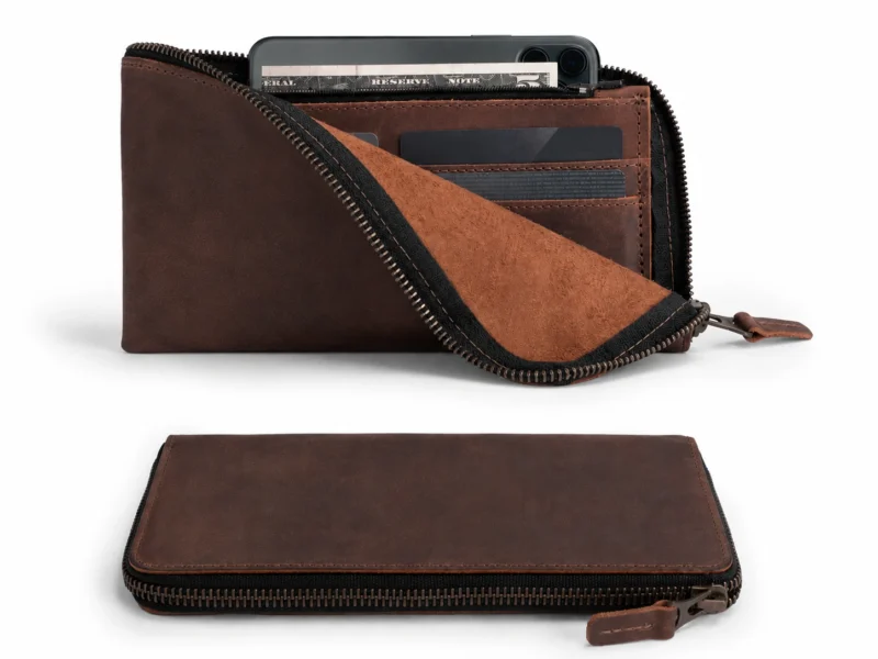 Large Zippered Wallet