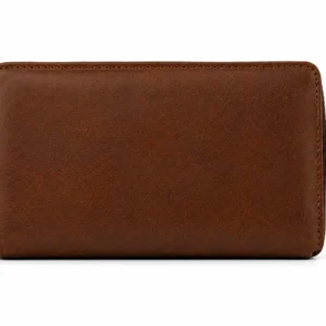 Leather Long Wallet with Mobile Phone Pouch