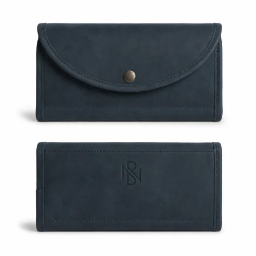 Single Snap Zippered Wallet
