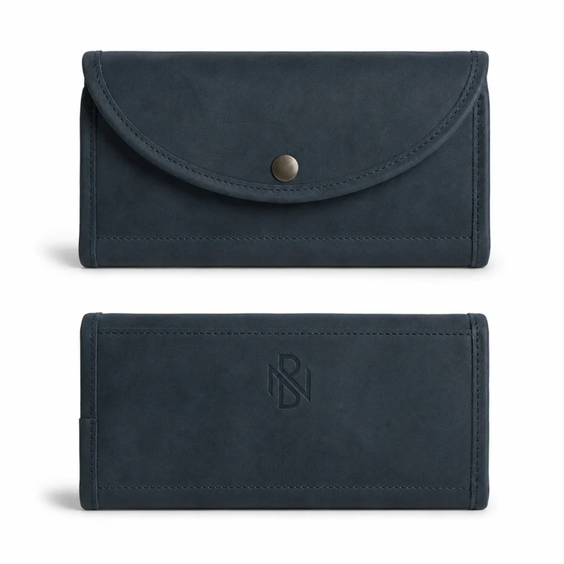 Single Snap Zippered Wallet