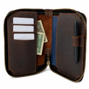 Zippered Passport Wallet