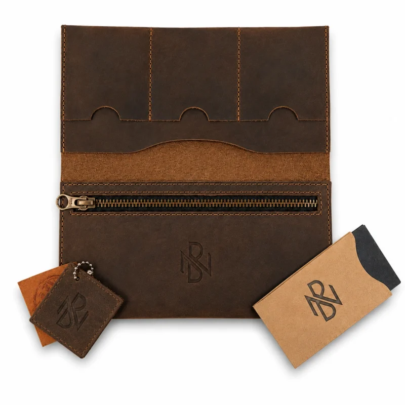 Large Wallet for Passport with Credit Card Slots