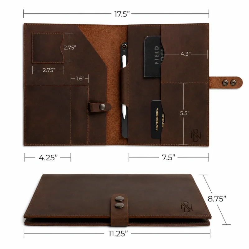Leather Tablet Padfolio