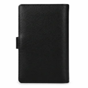 Premium Genuine Leather Long Wallet with Snap Button Closure