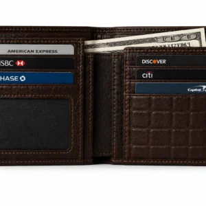 Bifold Wallet with RFID Blocking, Card Holder & Cash Pocket