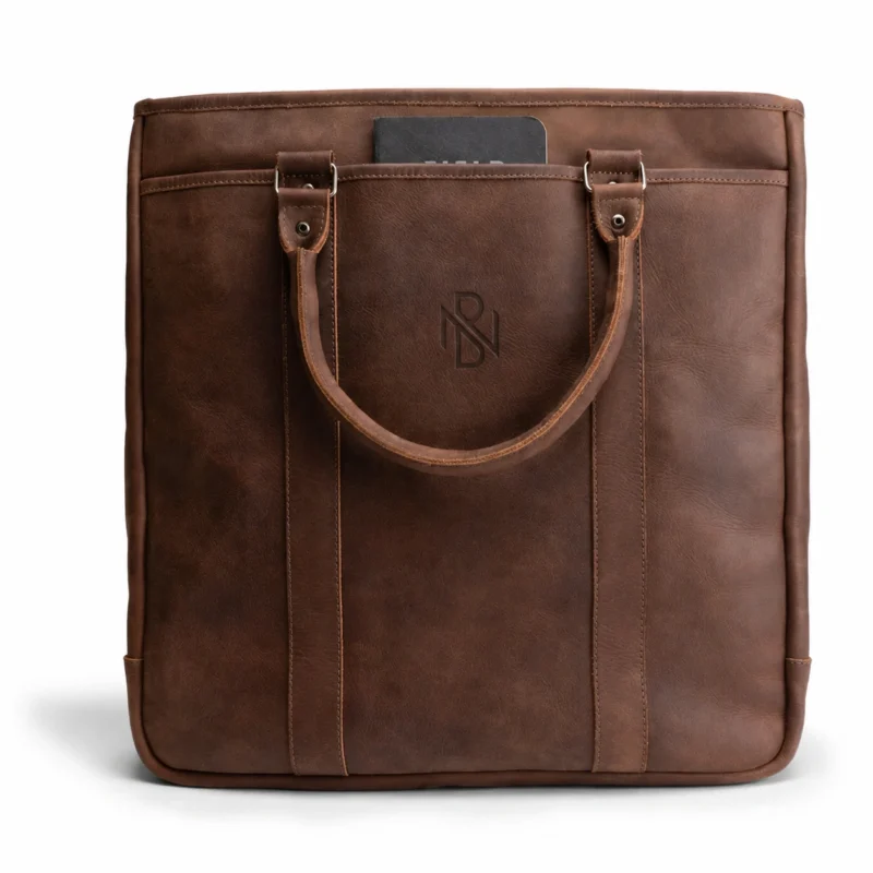 Vintage Tote Vertical Briefcase & Laptop Carrier