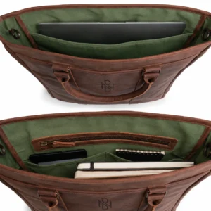 Vintage Tote Vertical Briefcase & Laptop Carrier