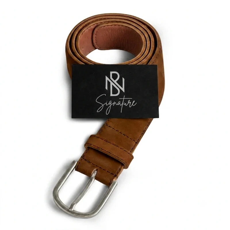 Classic Leather Belt with Glove Liner