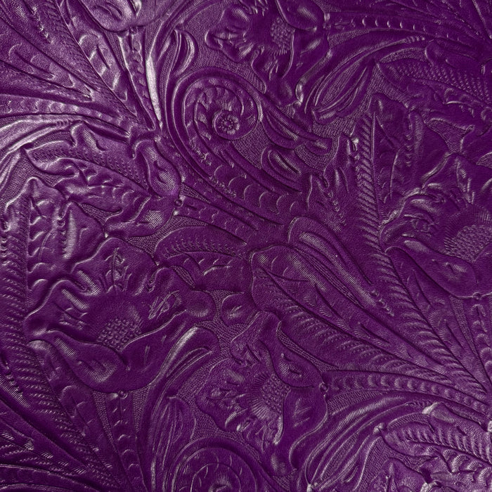 Floral Embossed Oiled Veg Tan Lamb, 2 oz | 6 Colors - Image 13