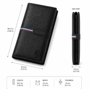 Untitled design (13) Executive Long Wallet with Magnetic Closure
