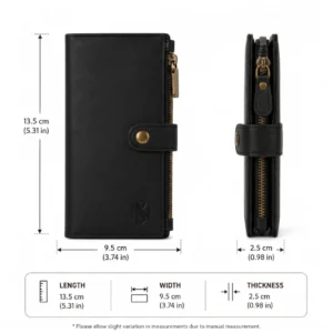Executive Snap Closure Long Wallet