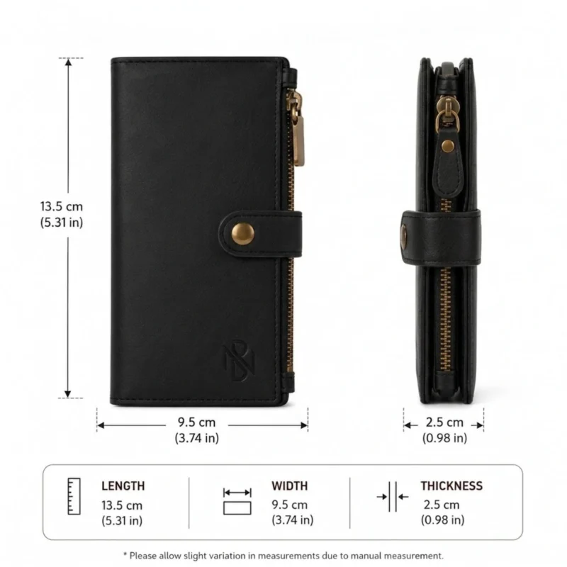 Executive Snap Closure Long Wallet