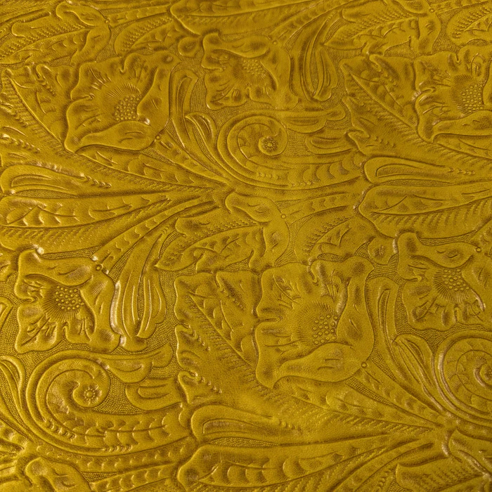 Floral Embossed Oiled Veg Tan Lamb, 2 oz | 6 Colors - Image 7