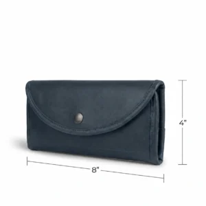 Single Snap Zippered Wallet