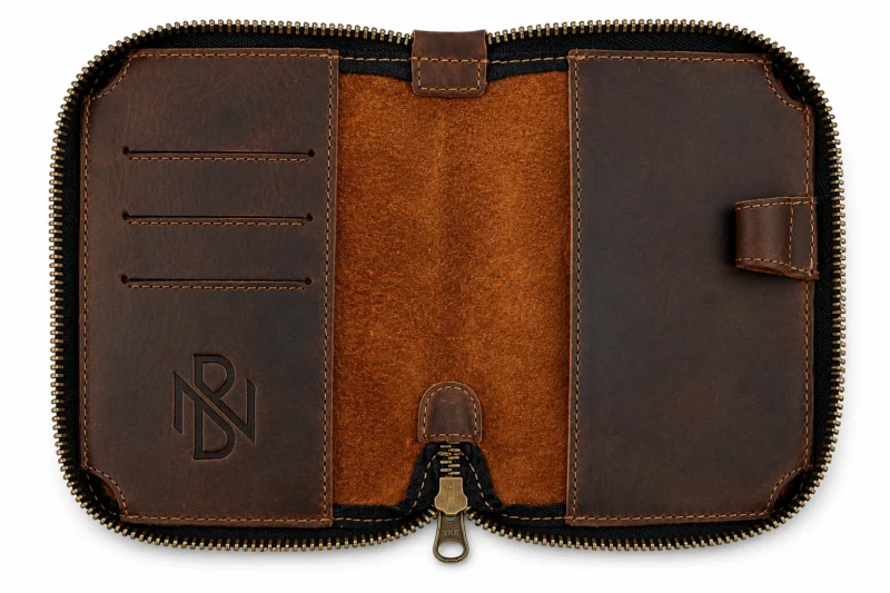 Zippered Passport Wallet