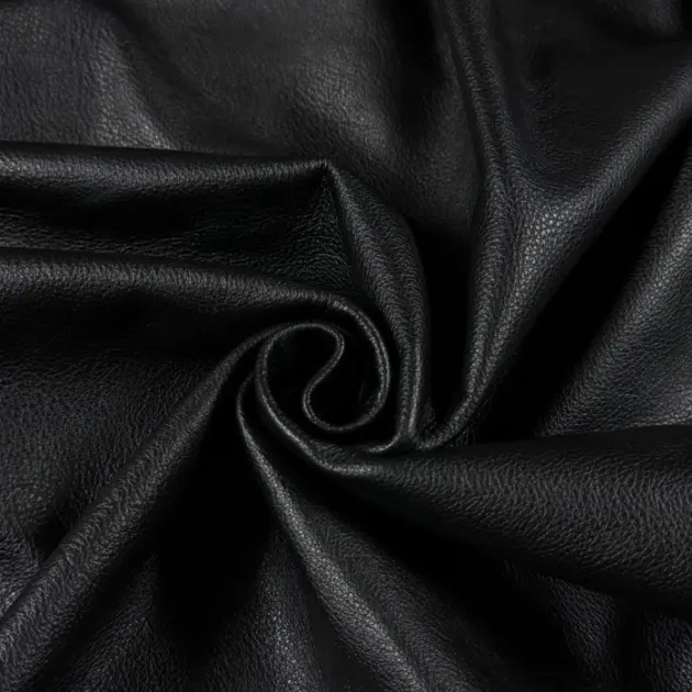 Garment Weight Full Grain Cowhide, 2.5 oz  Black