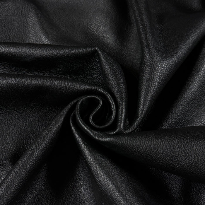Garment Weight Full Grain Cowhide, 2.5 oz  Black