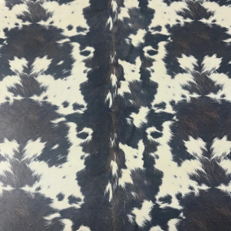Dimensional hair on cow print lamb nappa,2 oz - Image 2