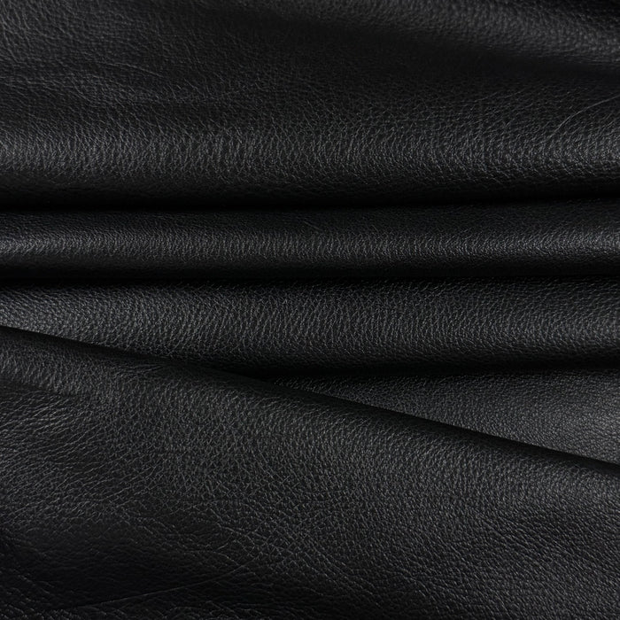 Garment Weight Full Grain Cowhide, 2.5 oz  Black - Image 3