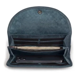 Single Snap Zippered Wallet