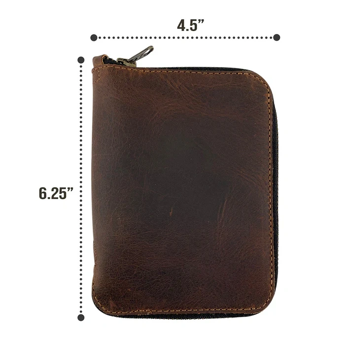 Zippered Passport Wallet