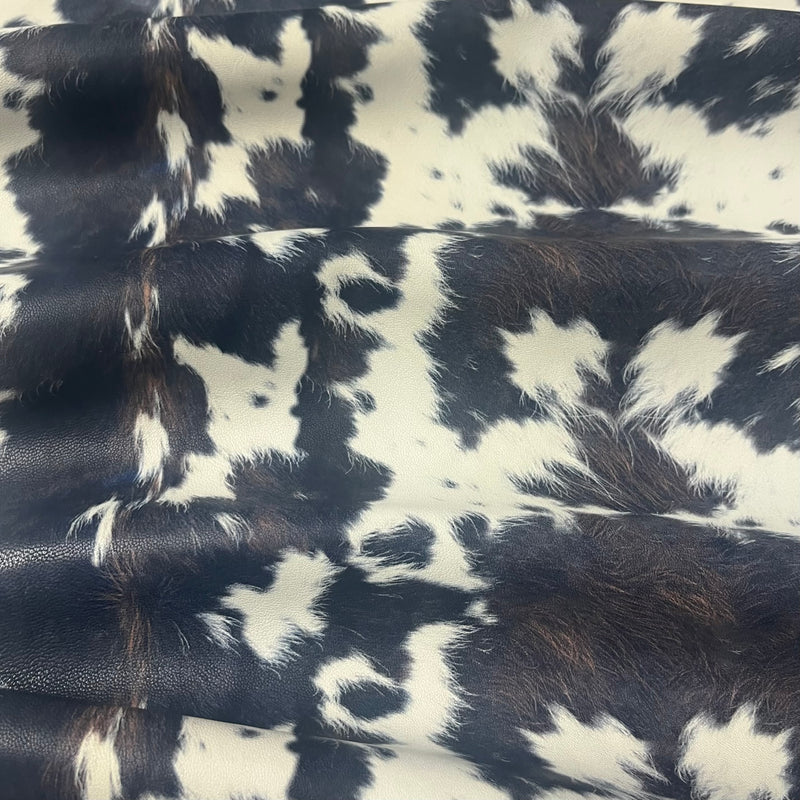 Dimensional hair on cow print lamb nappa,2 oz - Image 3
