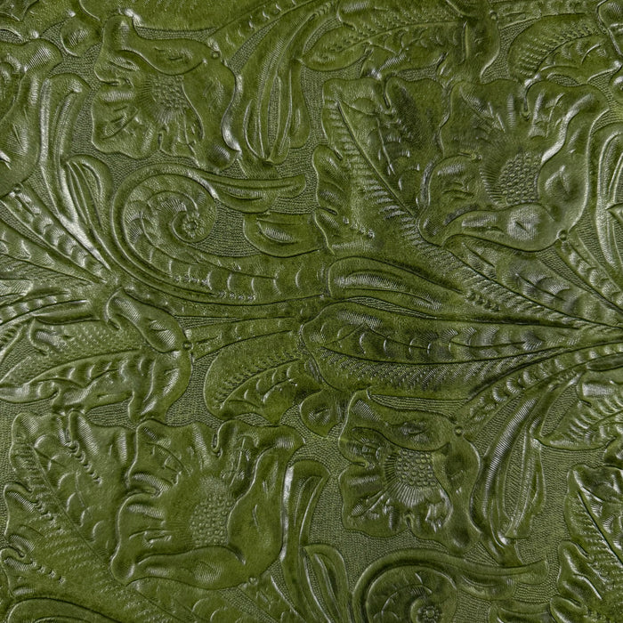 Floral Embossed Oiled Veg Tan Lamb, 2 oz | 6 Colors - Image 19