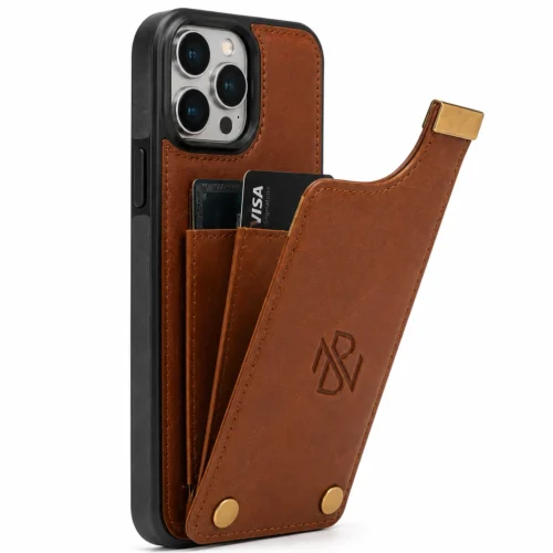 Magnetic Leather Phone Wallet