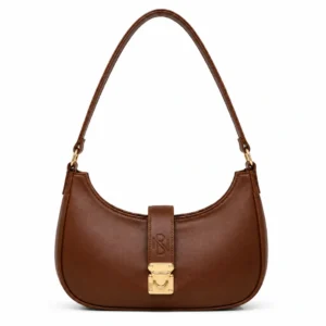Leather Crescent Shoulder Bag