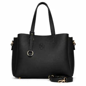 Classic Leather Shoulder Tote Bag