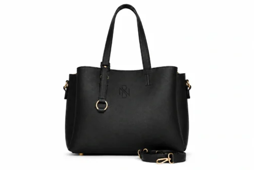 Classic Leather Shoulder Tote Bag
