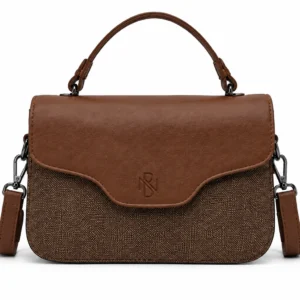 Leather Top Handle Crossbody Satchel