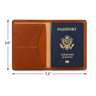 Leather Passport Travel Wallet