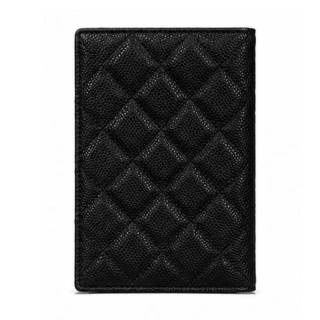 Quilted Leather Passport Holder