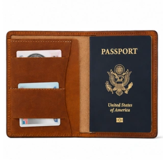 Leather Passport Wallet