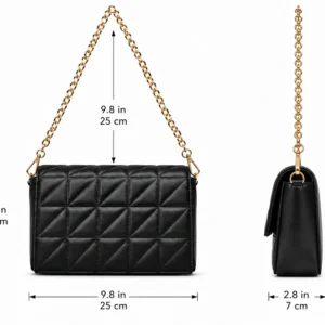 Quilted Leather Chain Shoulder Bag