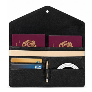 4 Leather Travel Document Organizer