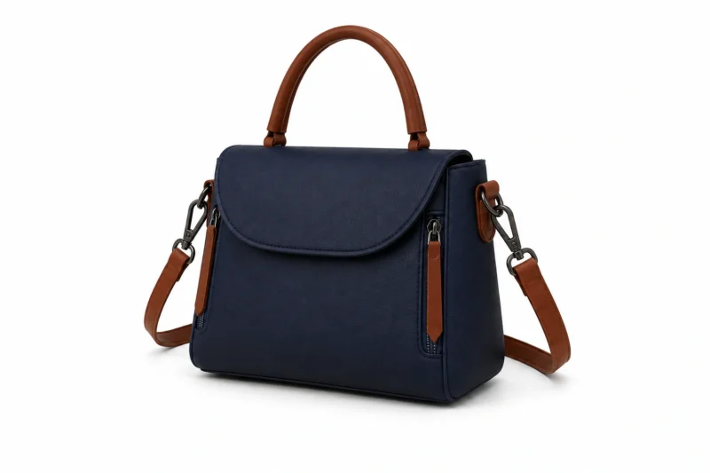 Leather Top Handle Satchel Bag