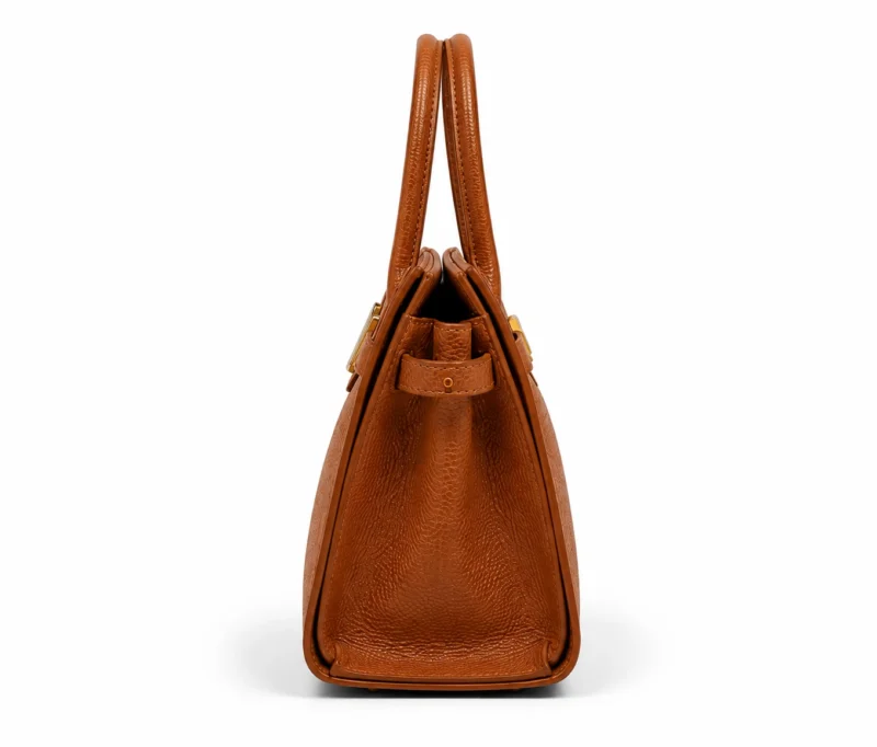 Luxury Leather Top Handle Satchel Bag