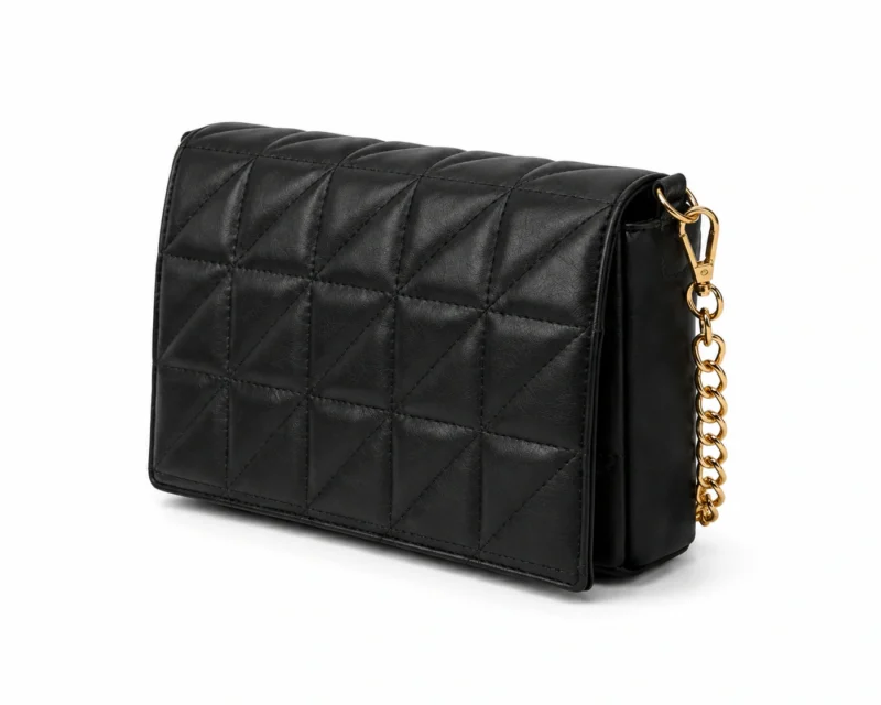 Quilted Leather Chain Shoulder Bag