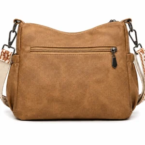 Leather Crossbody Messenger Bag
