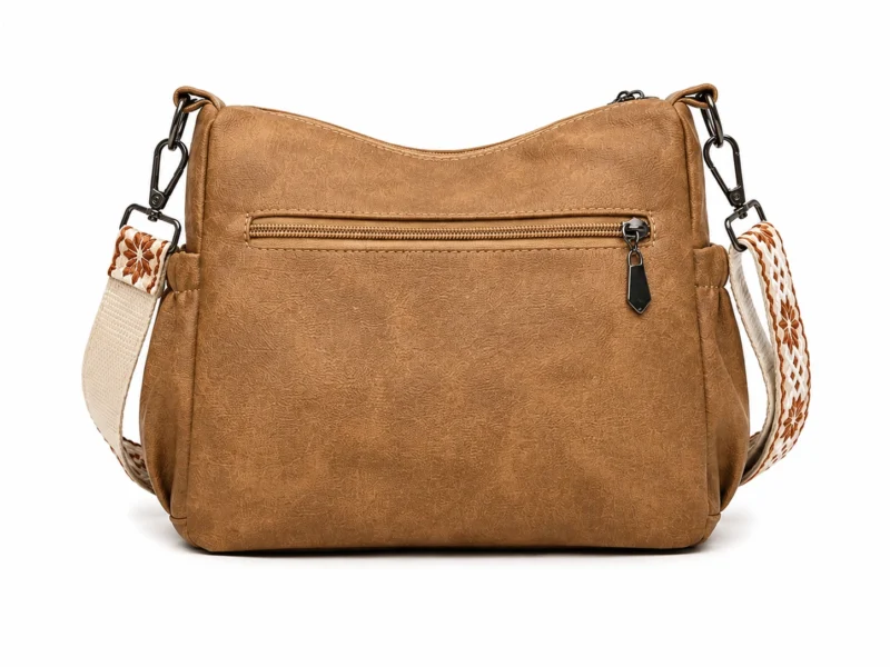 Leather Crossbody Messenger Bag