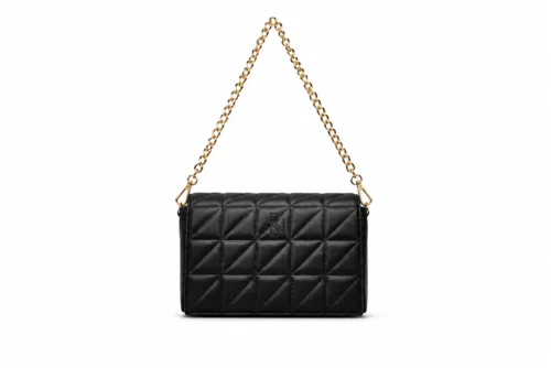 Quilted Leather Chain Shoulder Bag