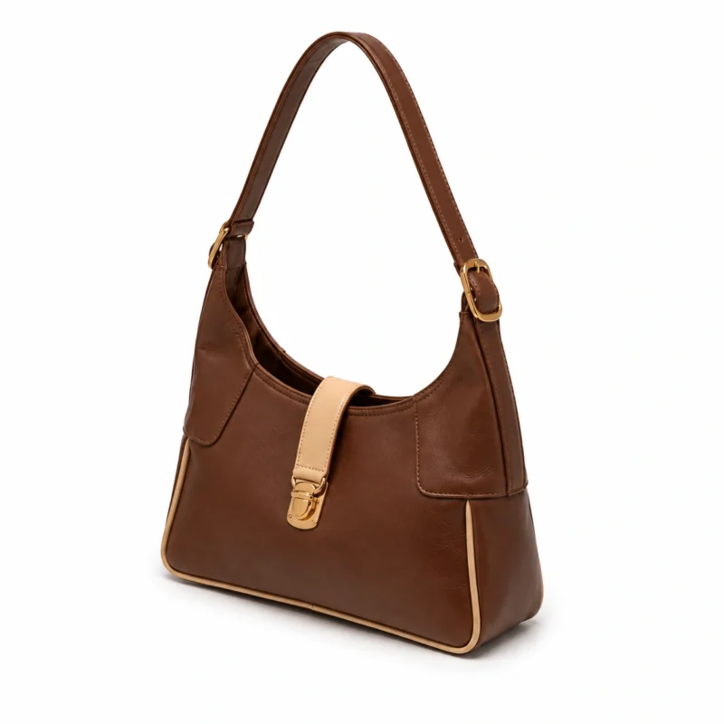 Leather Shoulder Hobo Bag